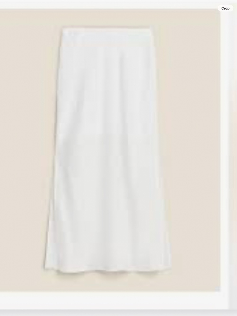 J Crew Gwyneth Linen Slip Skirt white Size small